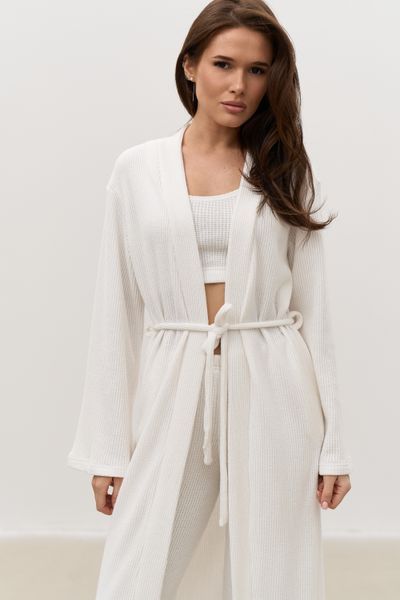 Халат maxi DALI молочний L/XL 3007-2 фото