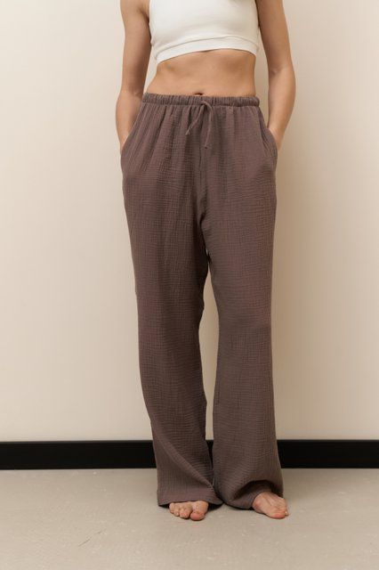Штани muslin мокко XS/S 4004-3 фото