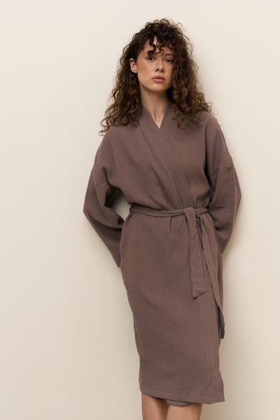 Халат muslin мокко  4007-3 фото