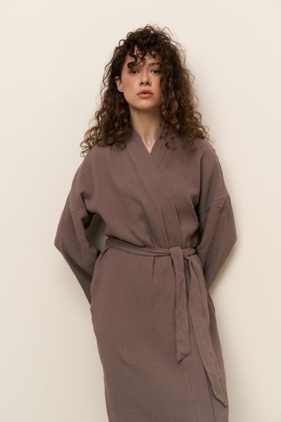 Халат muslin мокко  4007-3 фото