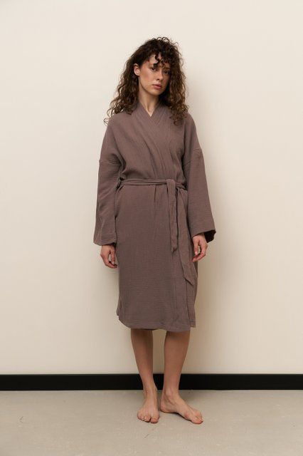 Халат muslin мокко  4007-3 фото